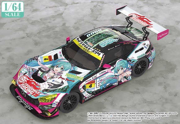 初音未来 GT企划 1/64 GOODSMILE 初音未來 AMG 2019 SUPER GT ver.