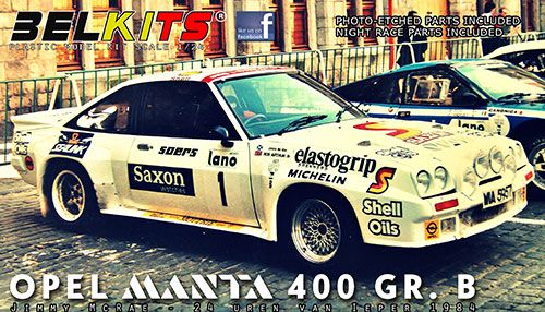 1/24 Belkits No.009 欧宝 Manta 400 GR. B Jimmy McRae 24 Uren van Ieper