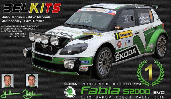 1/24 Belkits No.4 斯柯达 Fabia S2000 EVO