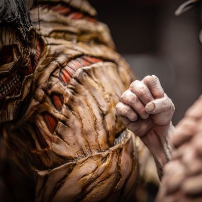 Elite Exclusive Statue 进击的巨人 巨人&三笠·阿克曼&铠之巨人