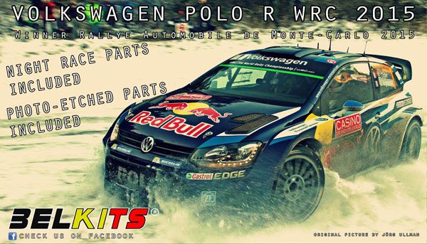 1/24 Belkits No.10 大众 POLO R WRC 2015