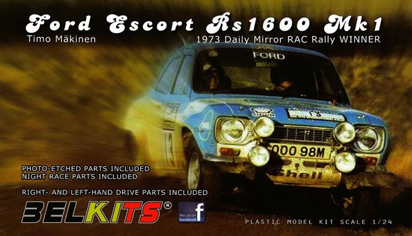 1/24 Belkits No.6 福特 Escort RS1600 Mk1 Timo Makinen