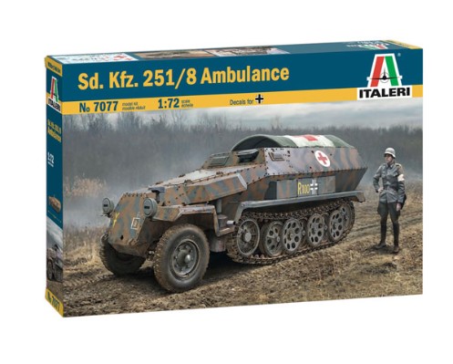 7077 1/72 WW.II 德军Sd.Kfz.251/8野战急救车