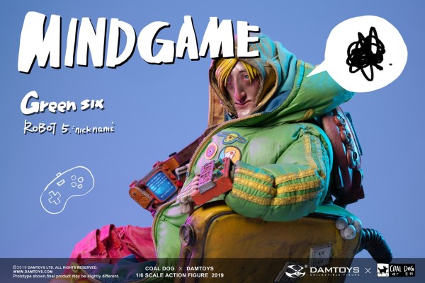 Damtoys x Coal Dog ZP003 1/6 Mindgame系列-绿六GREEN SIX