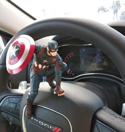 压泡面手办 复仇者联盟4：终局之战 美国队长 