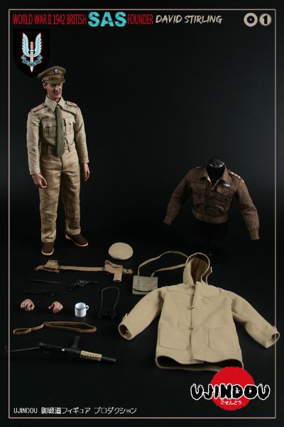 1/6 NO. UD9001 第二次世界大战-英国皇家特种空勤团-创办人-戴维斯特林 1942