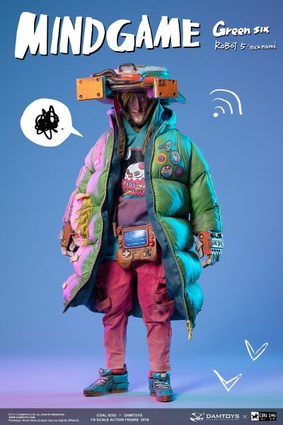 Damtoys x Coal Dog ZP003 1/6 Mindgame系列-绿六GREEN SIX