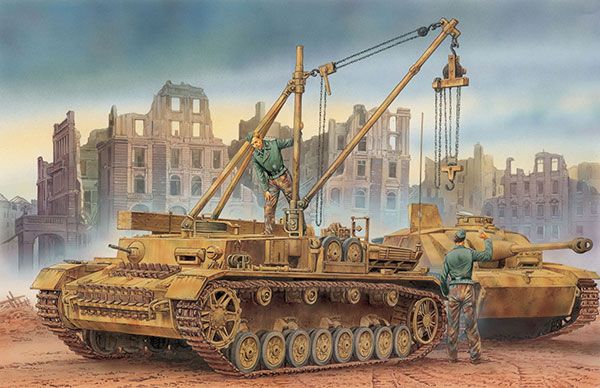 1/35 WW.II 德 IV号坦克H型 中期生产型/ 4号装甲回收坦克 (2 in 1) 