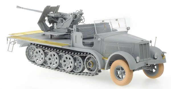 1/35 德军 Sd.Kfz.7/2 8半履带运输车 装甲包围 3.7cm Flak37搭载型 / 3.7cm Flak36搭载型 (2 in1)
