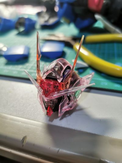 PG 机动战士高达00 GN-0000 00高达 &GN-0000 00高达&GN-0000 + GNR-010 00斩击强化模组 Trans-Am模式Raiser Clear Color Body