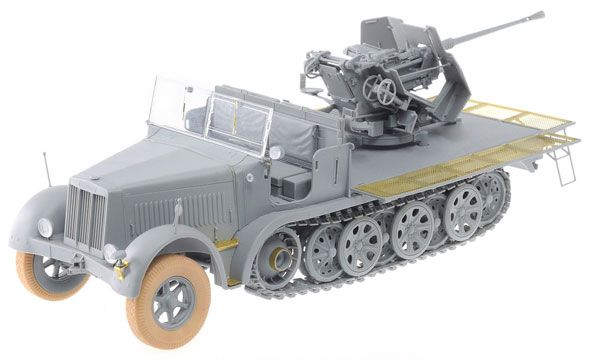1/35 德军 Sd.Kfz.7/2 8半履带运输车 装甲包围 3.7cm Flak37搭载型 / 3.7cm Flak36搭载型 (2 in1)