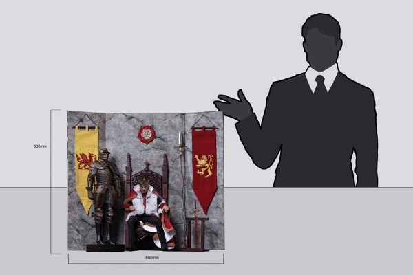 SE048 合金压铸 1/6 帝国系列 - 亨利八世（狼厅版）场景套装