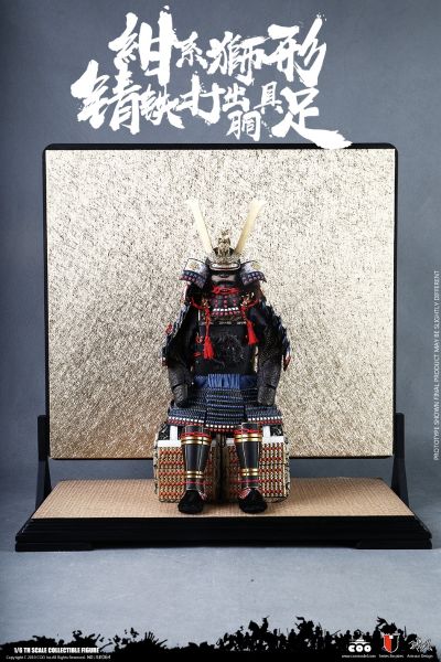 SE064 1/6 绀系狮形锖铁打出胴具足 传奇版