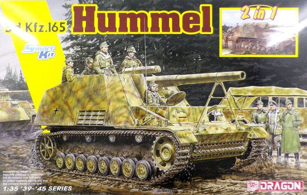 1/35 WW.II 德军 Sd.Kfz.165 野蜂自行火炮 初期生产型/后期生产型 (2 in 1)