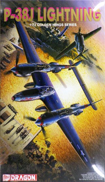 1/72 WW.II 美军 P-38J 战斗机 闪电 