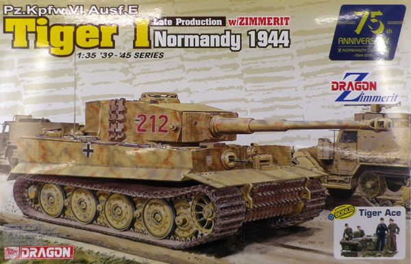 1/35 WW.II 德军 重型坦克 虎式 I型 后期生产型 Zimmerit防磁涂层 (诺曼底1944) 