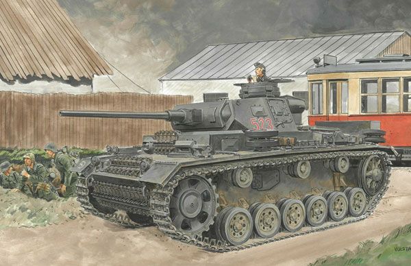 1/35 WW.II 德军 III号坦克J型 极初期/初期生产型 (2in1)