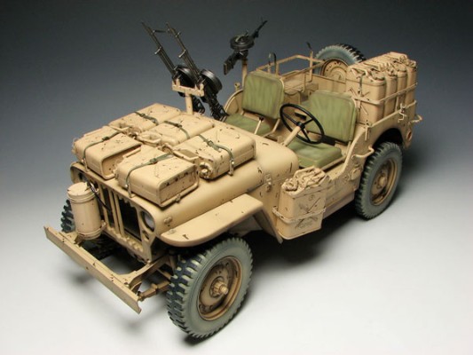 1/6 WW.II 英国陆军 SAS 4x4 小型军用车 “沙漠突袭者” 