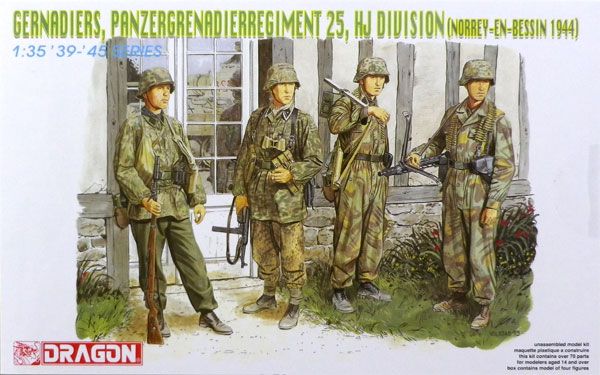 1/35 WW.II 德军 第25装甲掷弹兵团 希特勒青年团 Norrey-En-Bessin1944 