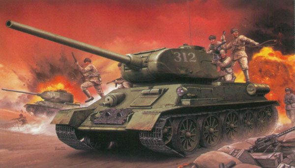 1/35 朝鲜战争 中国人民志愿军 T-35/85 ＆ 中国人民志愿军 