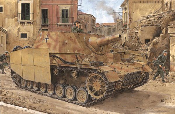 1/35 WW.II 德军 Sd.Kfz.166 IV号突击炮 灰熊 中期生产型 (2 in 1) 