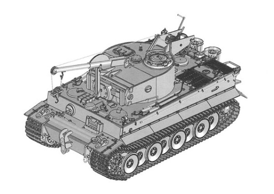 1/35 边缘装甲 虎式 I 坦克救援车 第508重型坦克营 Zimmerit防磁涂层