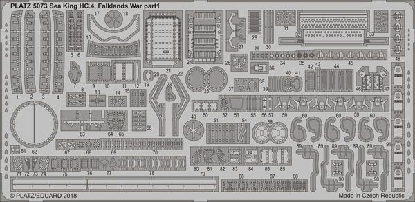 1/72 英国 韦斯特兰 WS-61 海王 HC.4 福克兰群岛 + 细节提升蚀刻片零件 