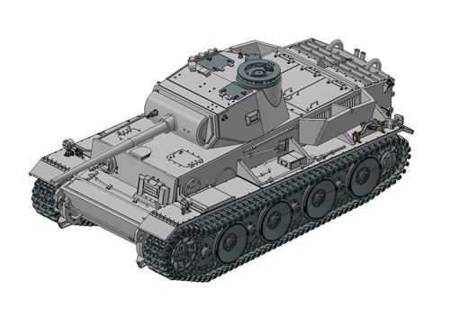 1/35 WW.II 德军 Pz.Kpfw.VI(7.5cm) Ausf.B 