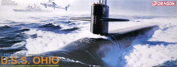 1/350 美国海军 核动力潜艇 U.S.S. 俄亥俄级