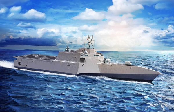 1/700 美国海军 濒海战斗舰 里埃尔·吉福德号 LCS-10＆NSM反舰弹道导弹