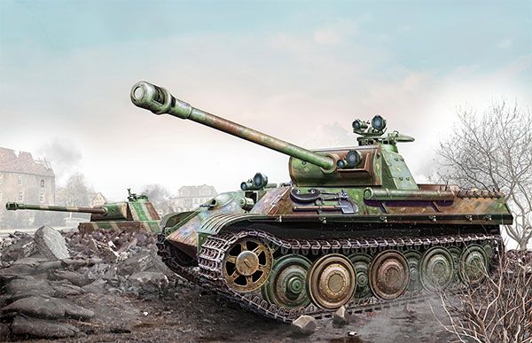 1/35 WW.II 德军 豹式G型 后期型 钢制负重轮/mit Pantherturm Set