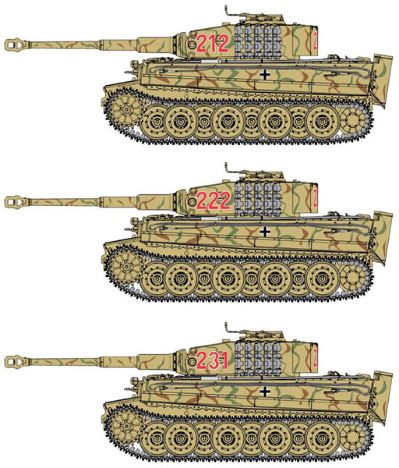 1/35 WW.II 德军 重型坦克 虎式 I型 后期生产型 Zimmerit防磁涂层 (诺曼底1944) 