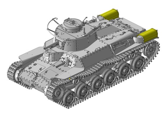 1/35 九七式中型坦克 (チハ) 57mm炮塔/新底盘 