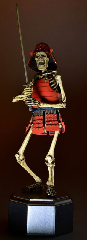 KT Project KT-010 竹谷隆之自在置物 骸骨武士 着彩 六文钱贴纸