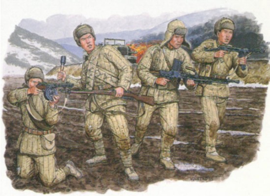 1/35 朝鲜战争 中国人民志愿军 T-35/85 ＆ 中国人民志愿军 