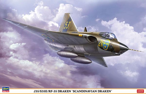 1/48 瑞典 萨博 J35/S35E/RF-35 龙 战斗机 "斯堪的纳维亚之龙"