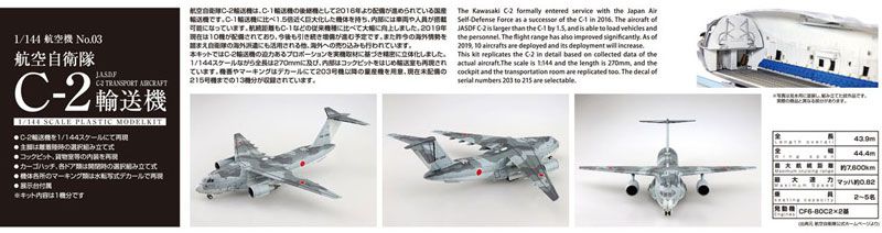 1/144 航空机 No.3 日本 航空自卫队 C-2 输送机 