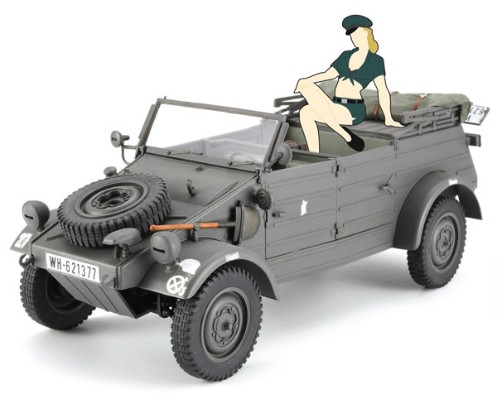 1/24 Pkw.K1 桶车 82型 ＆金发女郎手办 