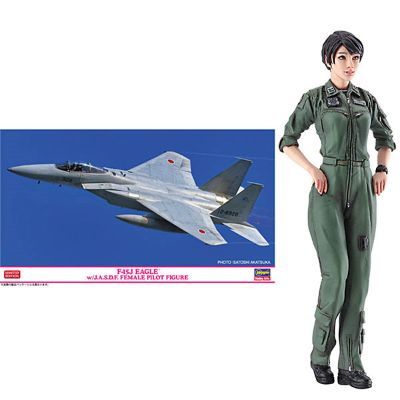 1/72 F-15J 鹰＆日本航空自卫队 女飞行员手办