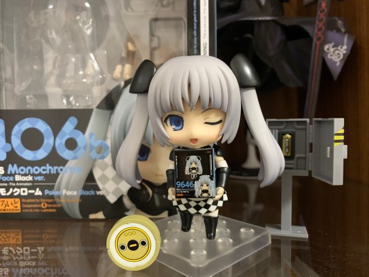 粘土人 #406-b 黑白小姐  黑色