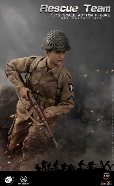 1/12经典电影系列 CMS003二战美军营救队 伞兵