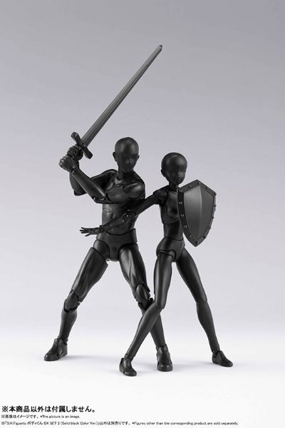 S.H.Figuarts 男性素体 DX SET 2 纯黑Ver.