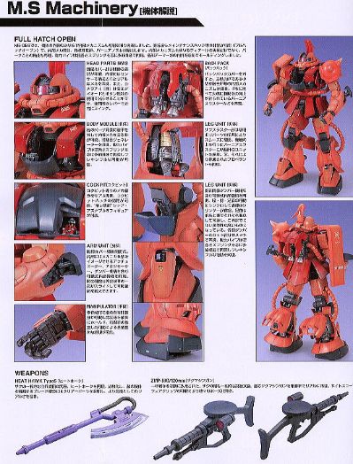 PG 1/60 机动战士高达  MS-06S 指挥官用型扎古II （夏亚专用机）