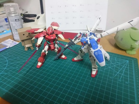 GUNDAM FIX FIGURATION ＃0010 机动战士高达0083 星辰的回忆 GP04G 高达试作4号机“非洲菊”&  AGX-04 红色角马