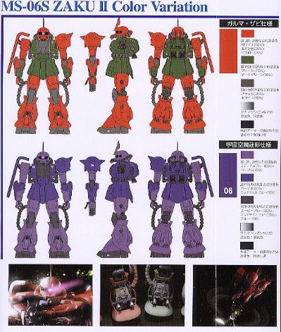 PG 1/60 机动战士高达  MS-06S 指挥官用型扎古II （夏亚专用机）