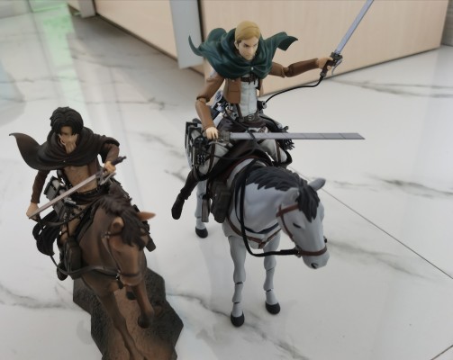 一番赏 进击的巨人 ～壁外调査女型捕缚作戦～ 进击的巨人 リヴァイ 骑马手办 