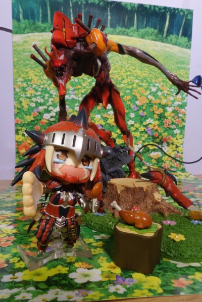 粘土人#993-DX 怪物猎人:世界  雄火龙装女猎人