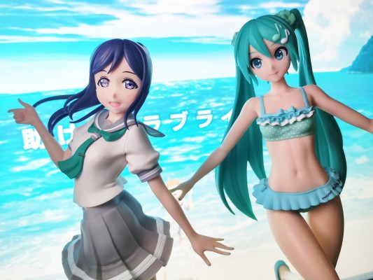 初音未来 歌姬计划 F 初音未来 水珠花纹比基尼泳装