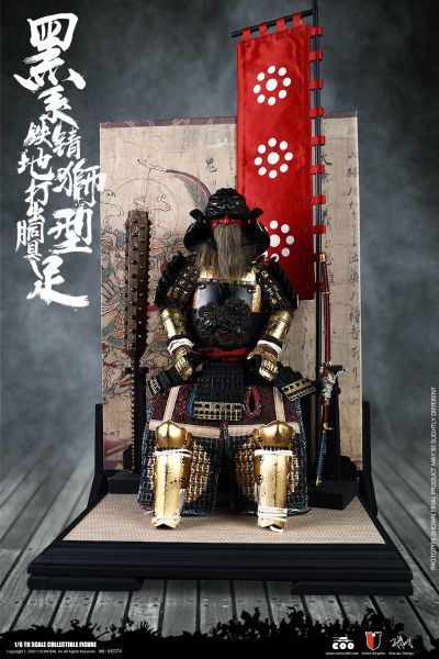 SE074  1/6 帝国系列 合金压铸 - 黑系铁锖地狮型打出胴具足（传奇版）