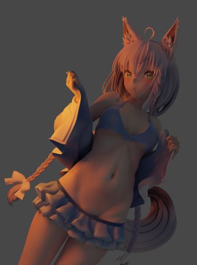 hololive 白上吹雪 泳装Ver.